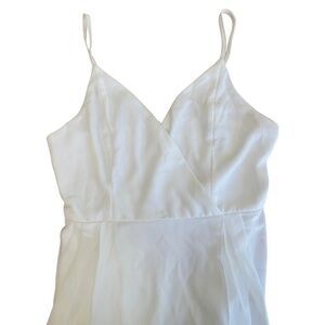 Chic White High Low Dress